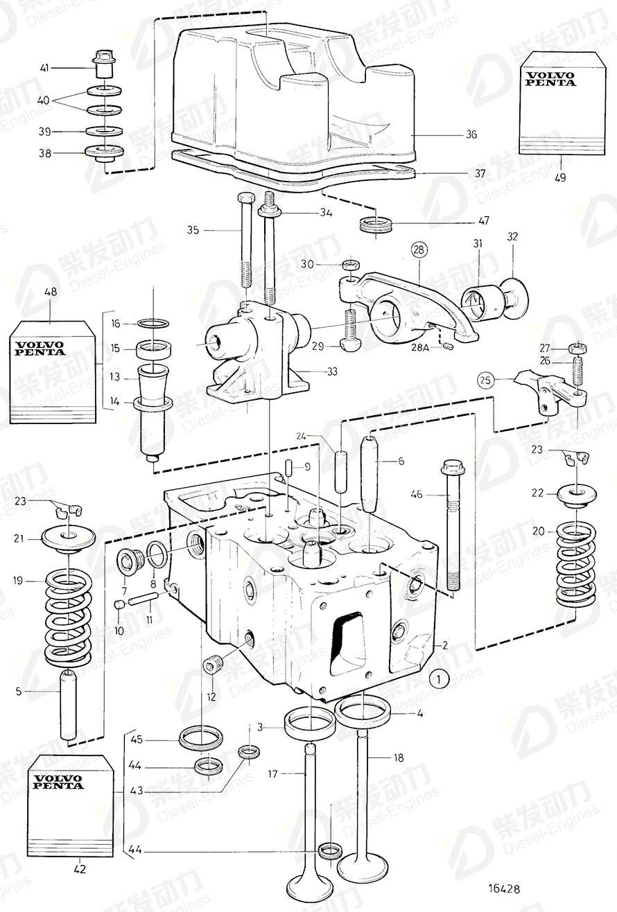 VOLVO Exhaust valve 1556896 Drawing